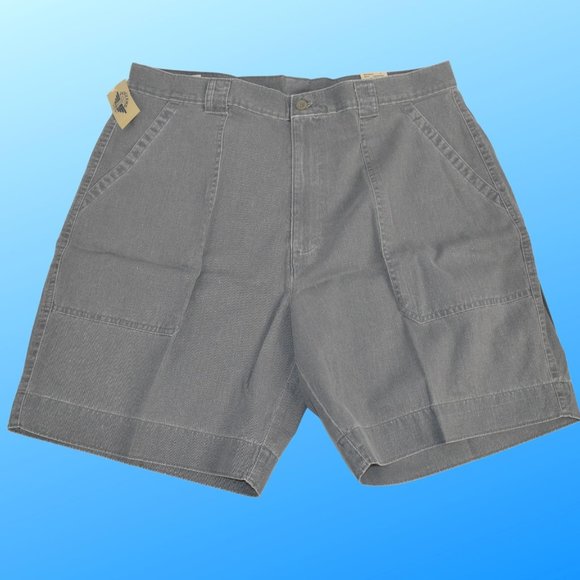 Vintage 90s Levi’s Dockers Shorts Men’s 38 Gray Cotton NWT 1992 Made USA - Picture 1 of 8